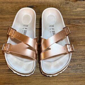 Birkenstock Rose Gold Sandals